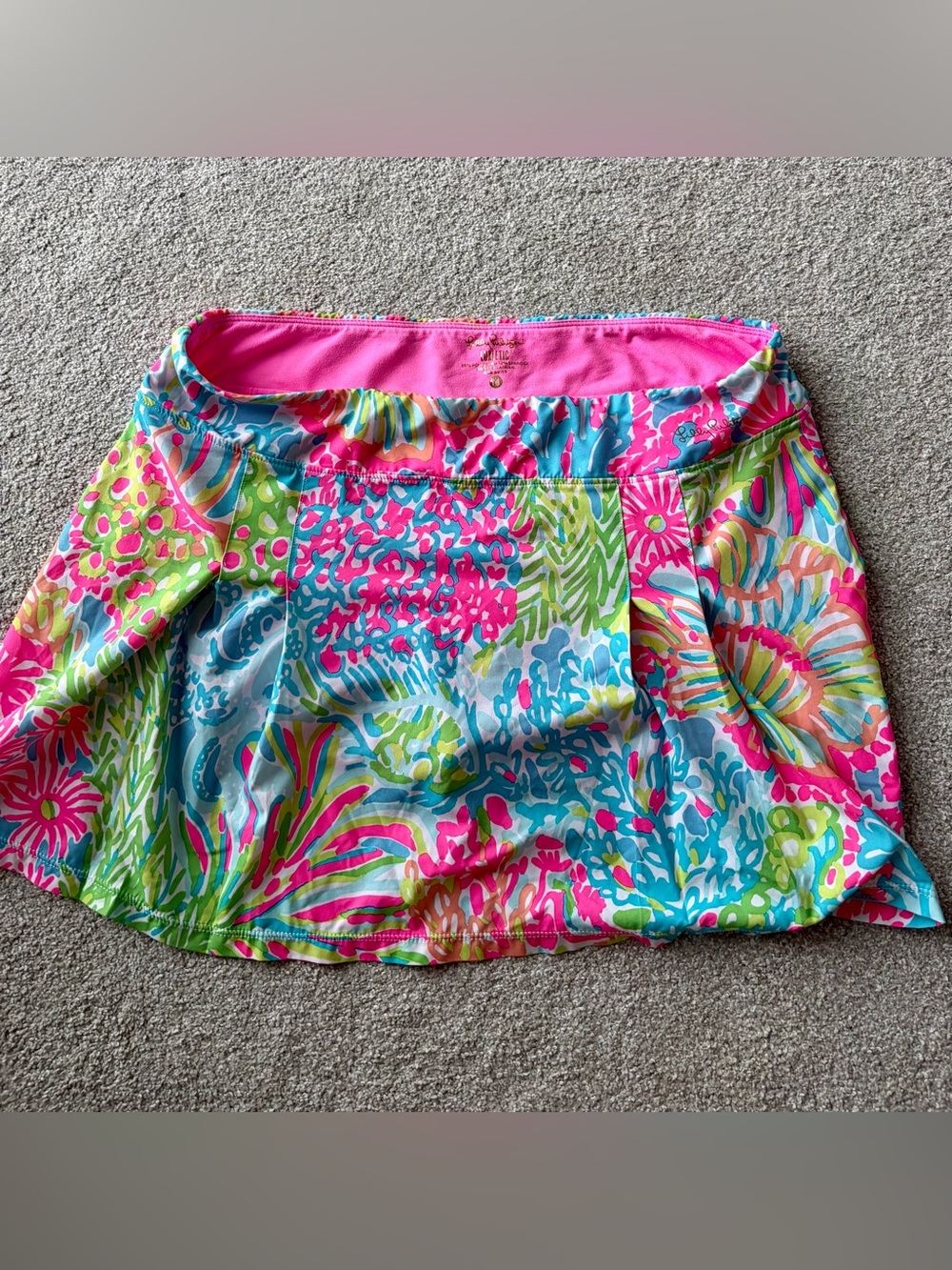 Lilly Pulitzer LUXLETIC  Floral Print Skort in Bright Multi